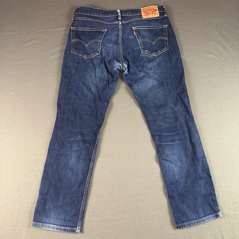 Levi's Men's Flex 511 Modern Slim Fit Pants Denim Jeans Blue 34x27 045111042 - Picture 2 of 12